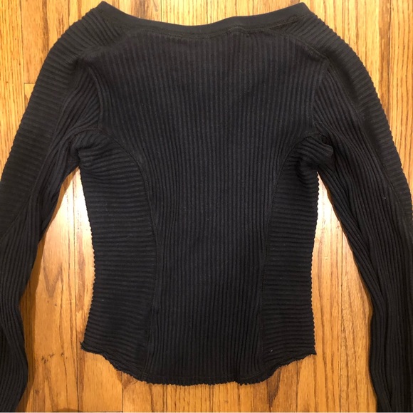 Free People Movement Ribbed snap front fitted top - Picture 7 of 8